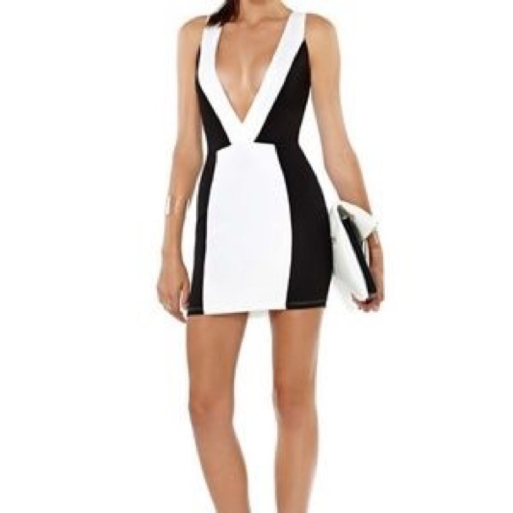 Nasty Gal black & white mini dress NWT